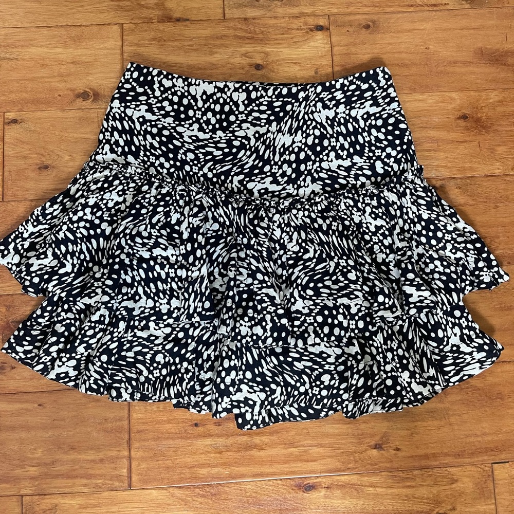 Maeve by Anthropologie black and white skirt